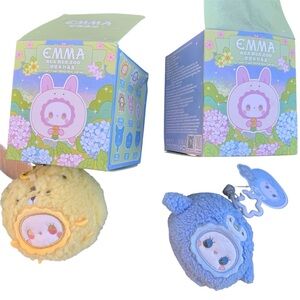 Lovely Emma Rua Rua Zoo Plush Plushie Tiger & Penguin Kawaii Keychain Charm